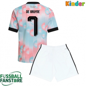 Belgien Kevin De Bruyne #7 Replik Auswärtstrikot Kinder WM 2026 Kurzarm (+ Kurze Hosen)